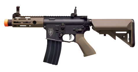 Elite Force Competition M4 Airsoft AEG Rifle W/ M-LOK Rail (Model: CQB / Black & Tan