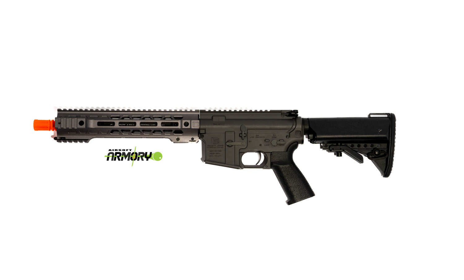 EMG SAI GRY Gen. 2 Forge Style Receiver AEG Airsoft Training Rifle GATE ASTER Programmable MOSFET (Model: SBR / Grey)