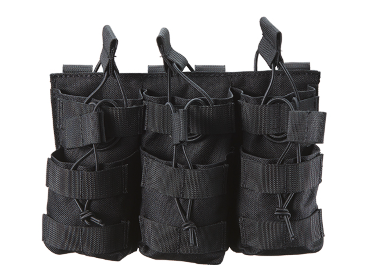 AR/AK 6 Pouch Magazine Holder Open-Top Triple Tactical Stacker Mag Pouch