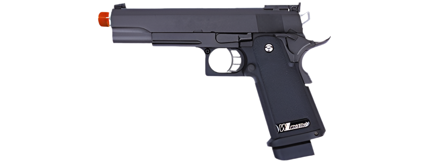 WE Tech Hi-Capa 5.1 M1911 R Version Gas Blowback Airsoft Pistol (Black)