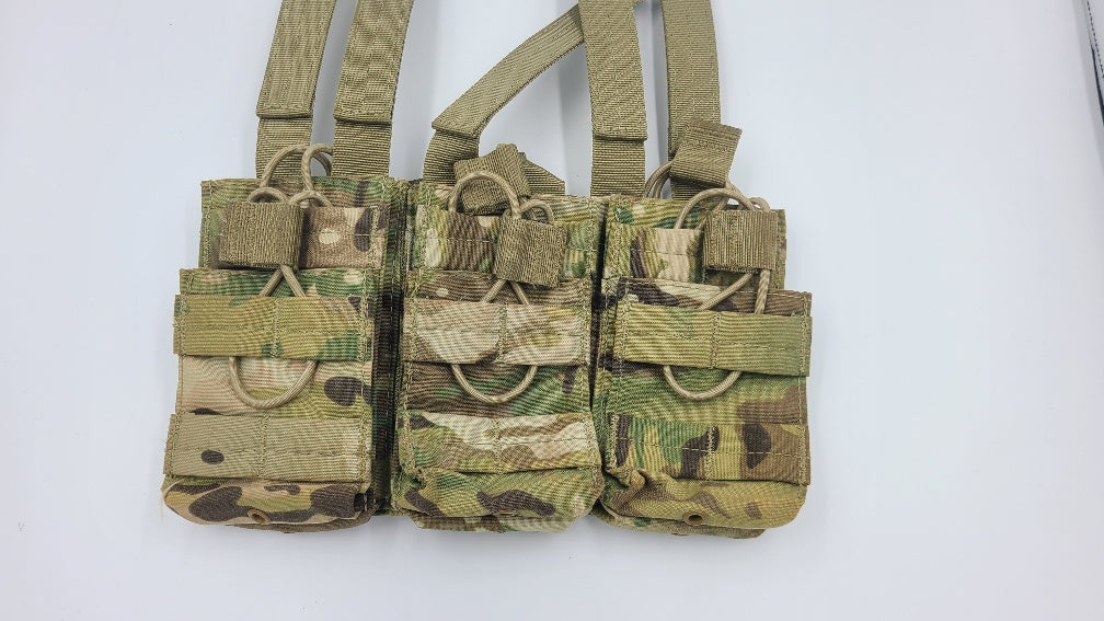USED Double stack Triple Multicam M4 Mag Pouch
