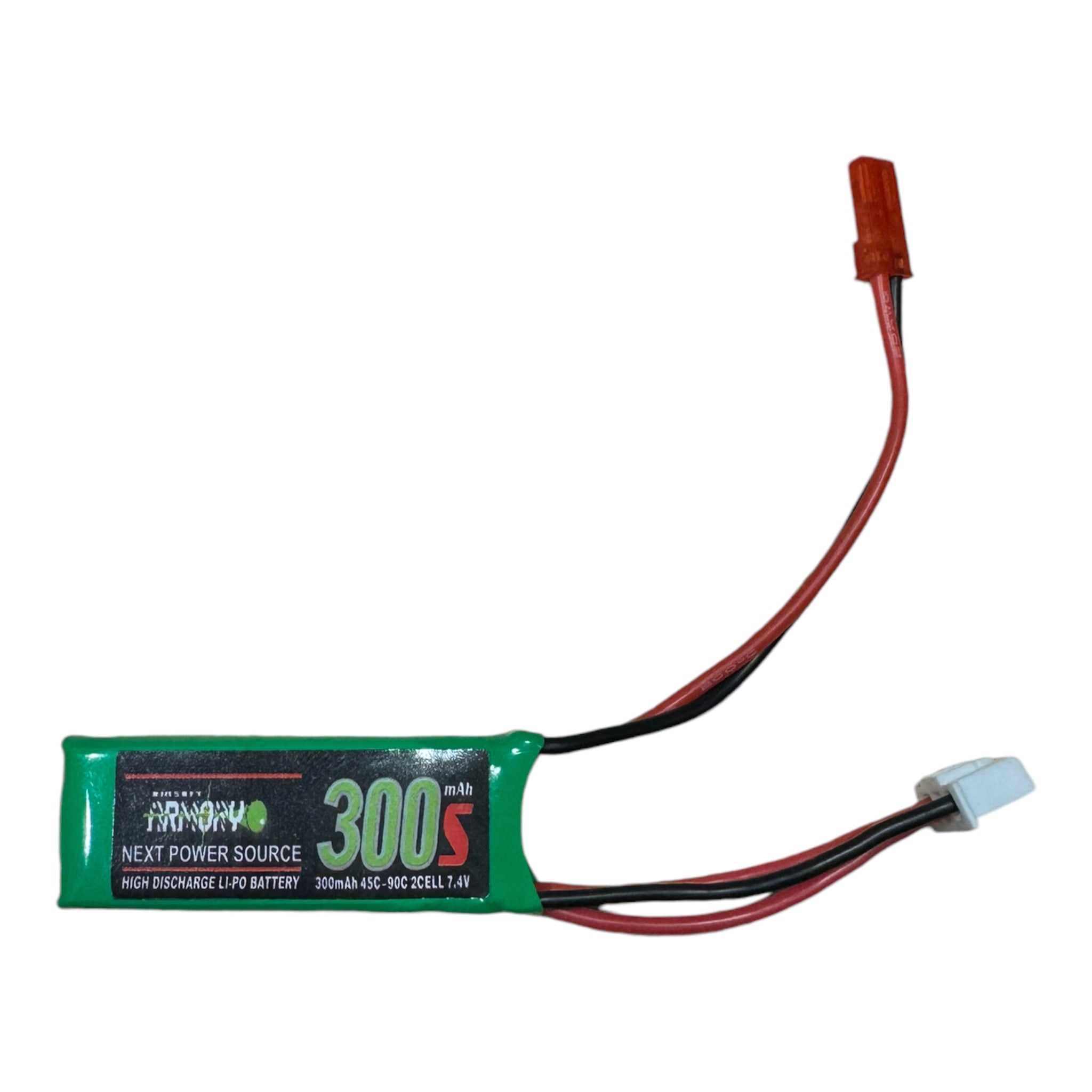 Airsoft Armory Branded 7.4v 300mAh Mini Brick Lipo (JST Connection)