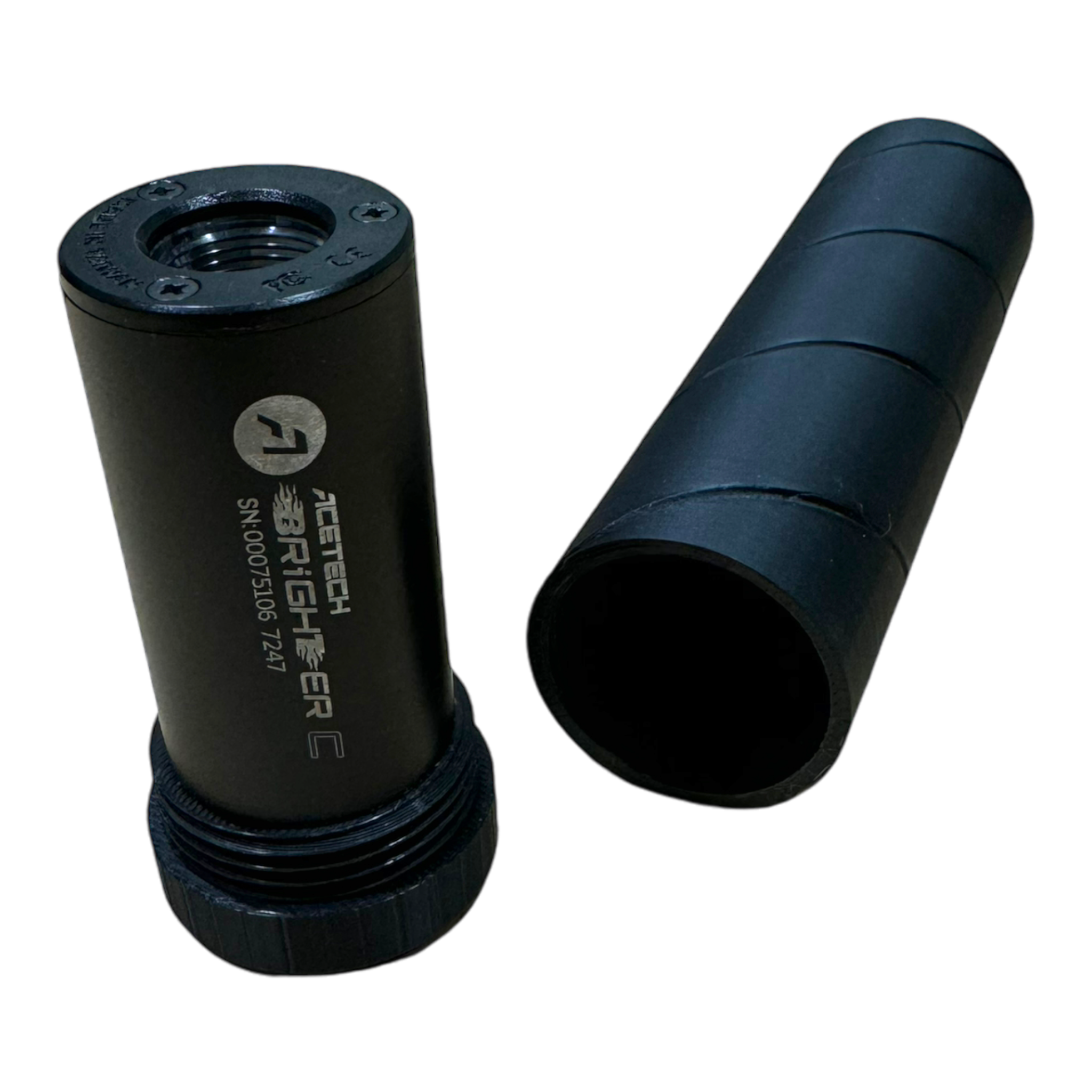 Airsoft Armory Mock Suppressor w/ Integrated Brighter C/R Tracer Adapter