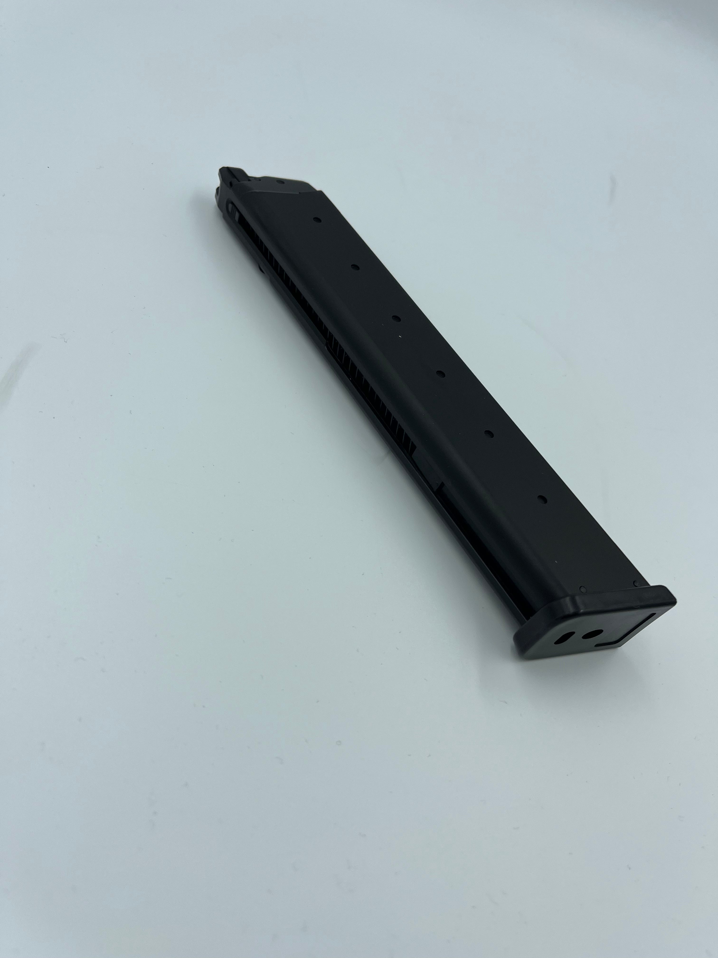 KING ARMS G SERIES GREEN GAS MAGAZINE FOR TOKYO MARUI / UMAREX(VFC) / WE (30 ROUNDS LONG MAGAZINE) - BLACK