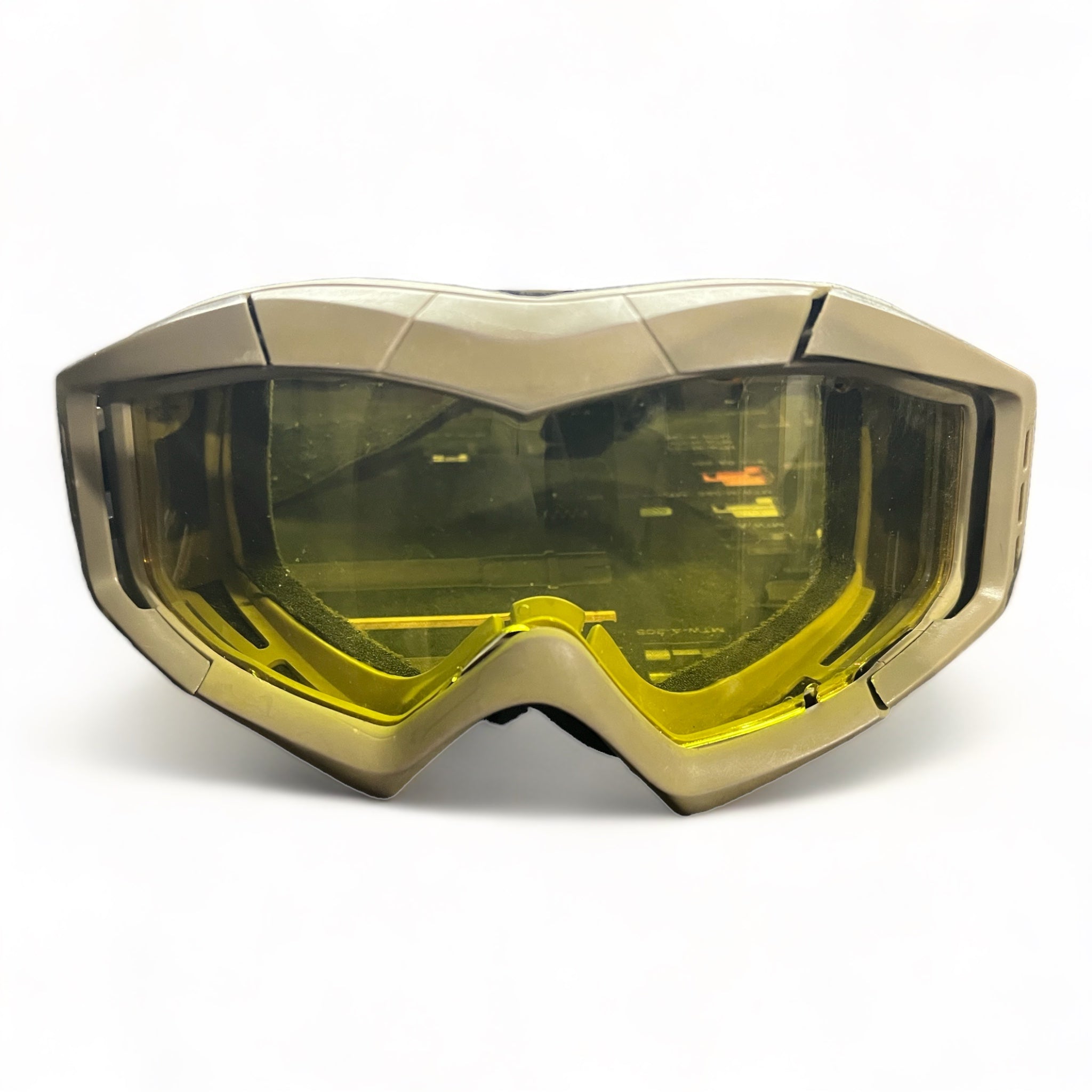 (Used) Full Seal Airsoft Goggles (Tan/Yellow Len)