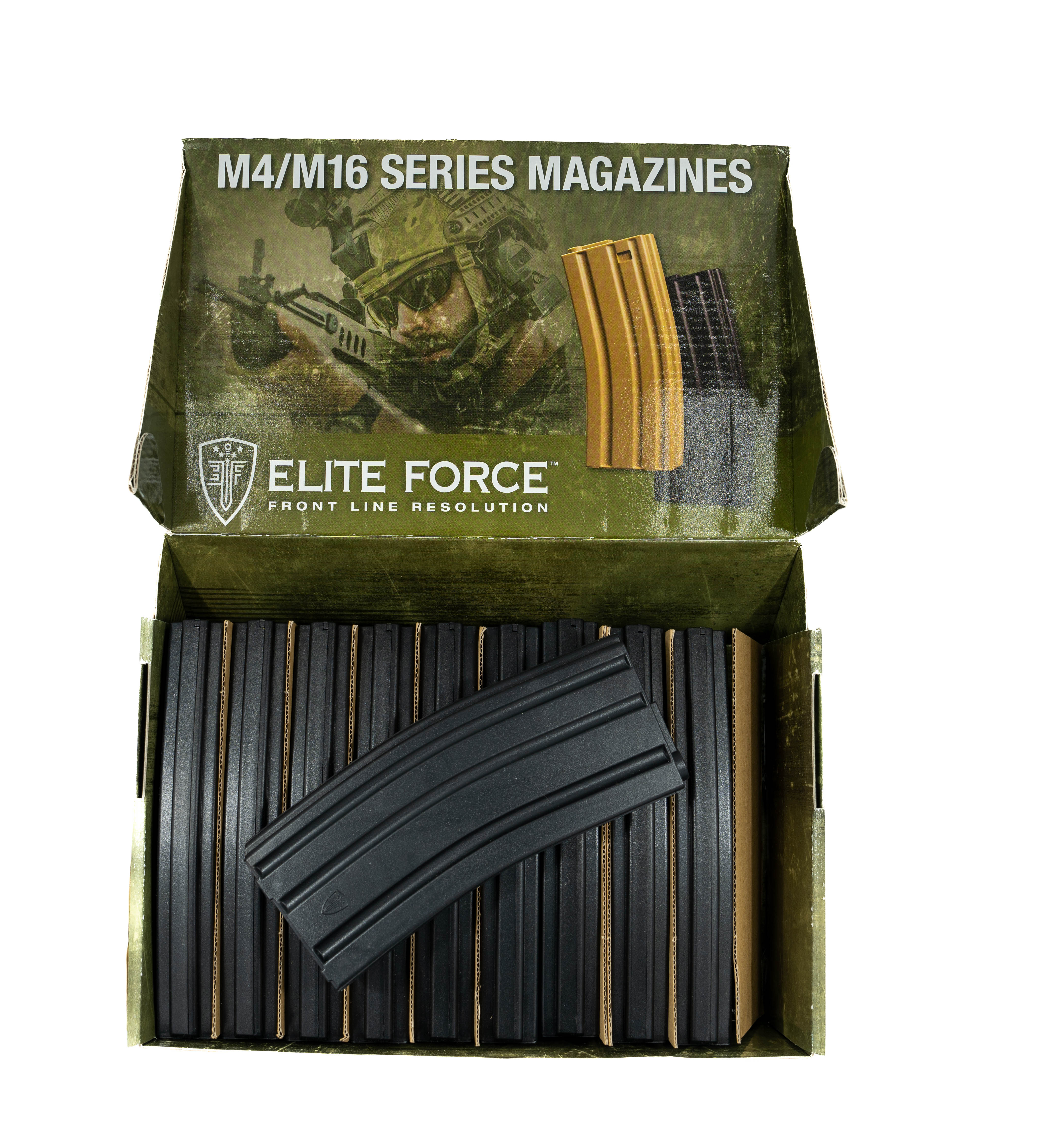 box of 10 elite force m4/m16 Magazines For HPA/AEG Airsoft Guns
