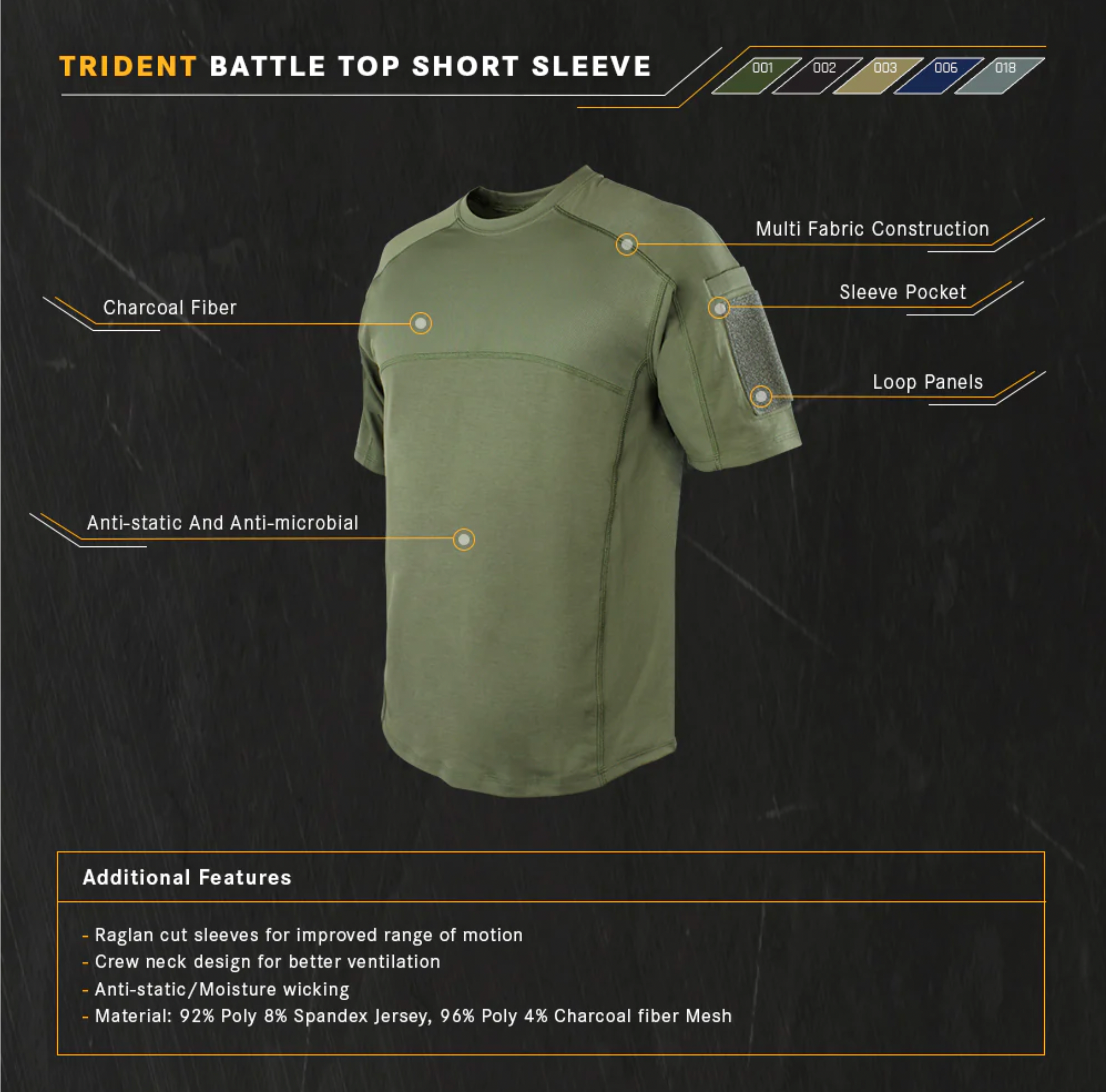 Condor Trident Short Sleeve Battle Top