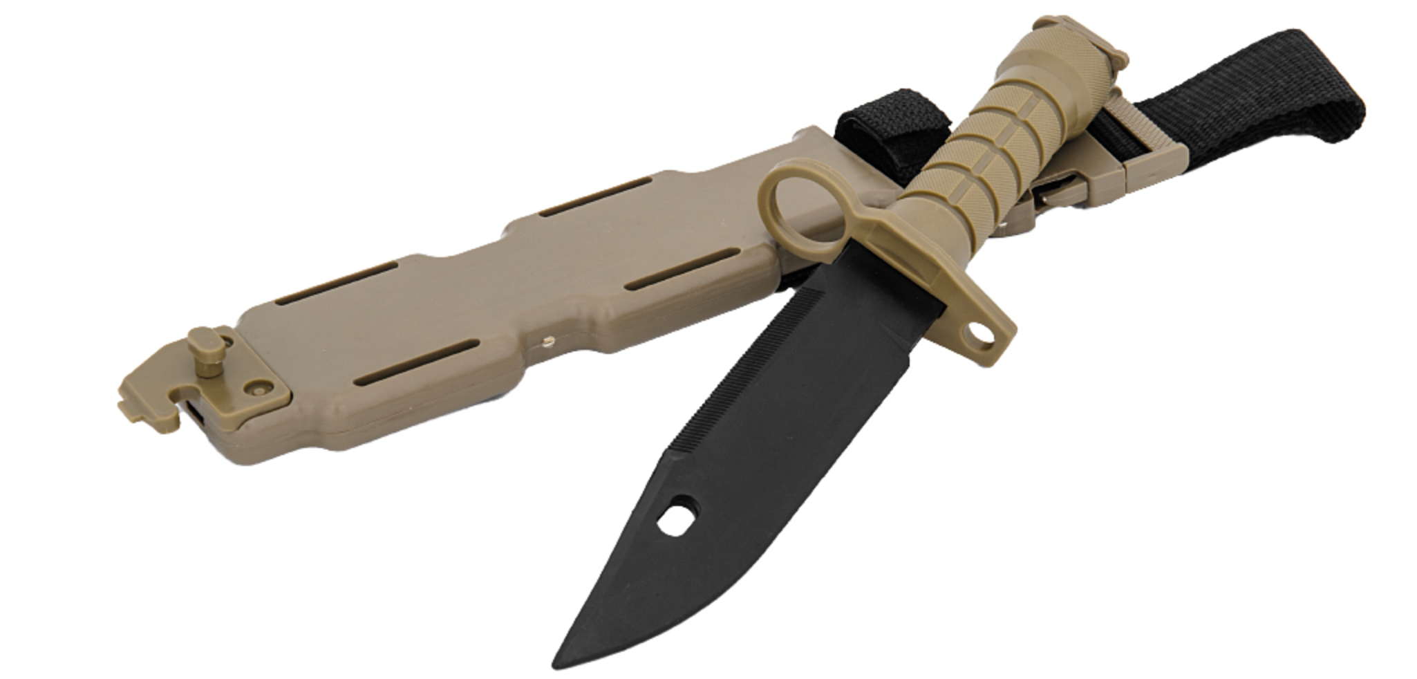 Lancer Tactical Airsoft M9 Rubber Bayonet Knife for M4/M16 AEG
