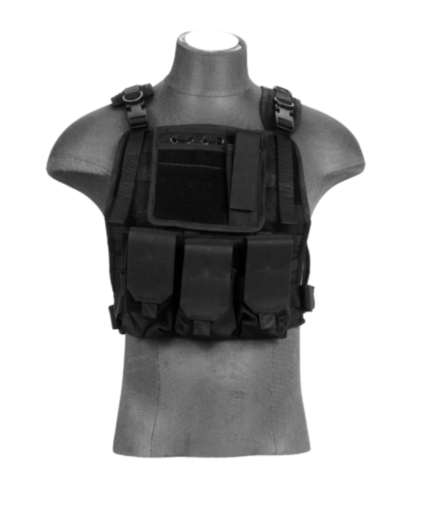 Lancer Tactical Molle Tactical Vest w/ HPA Tank Pouch