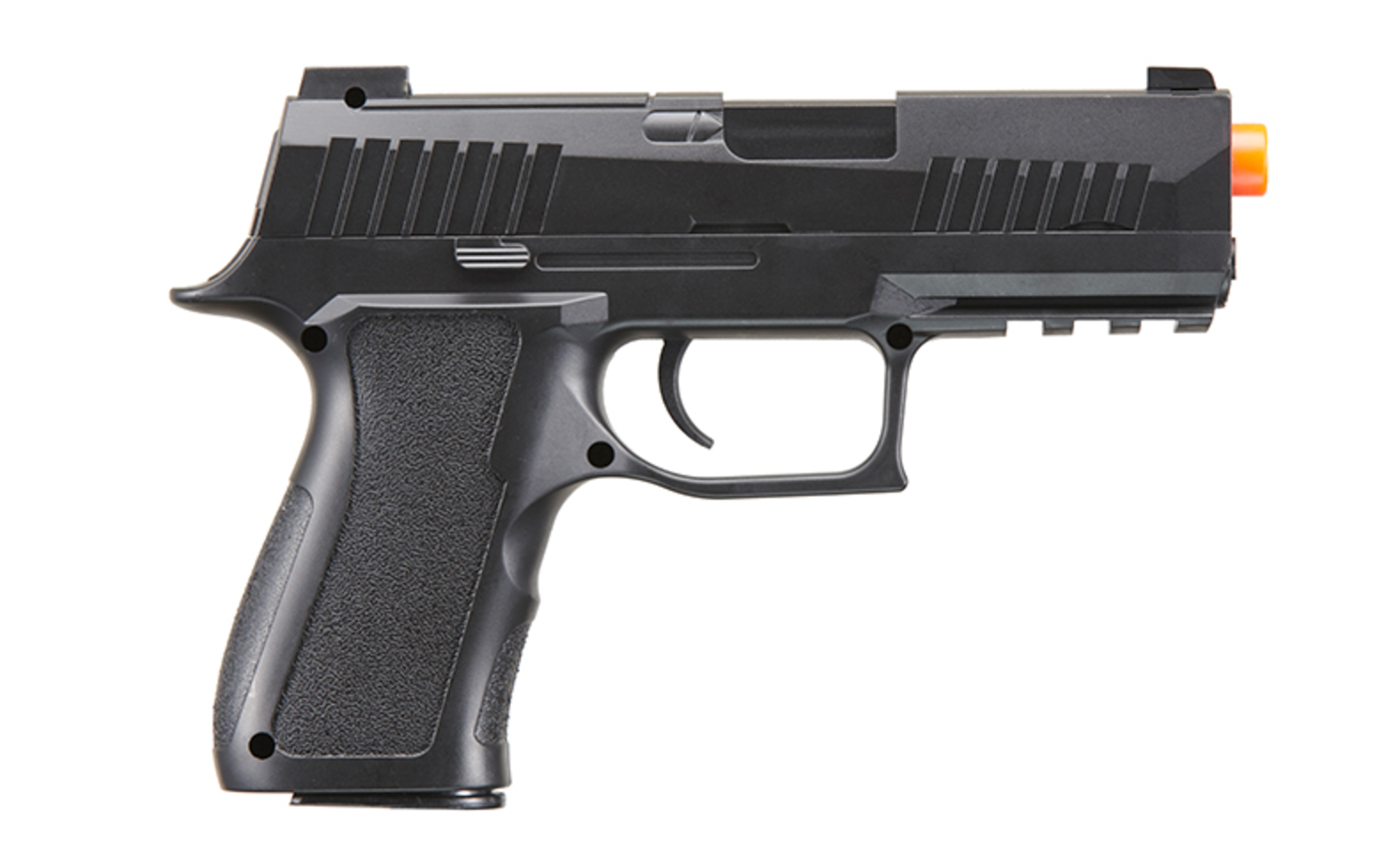 UK Arms P320 Plastic Spring Powered Airsoft Pistol (Color: Black)