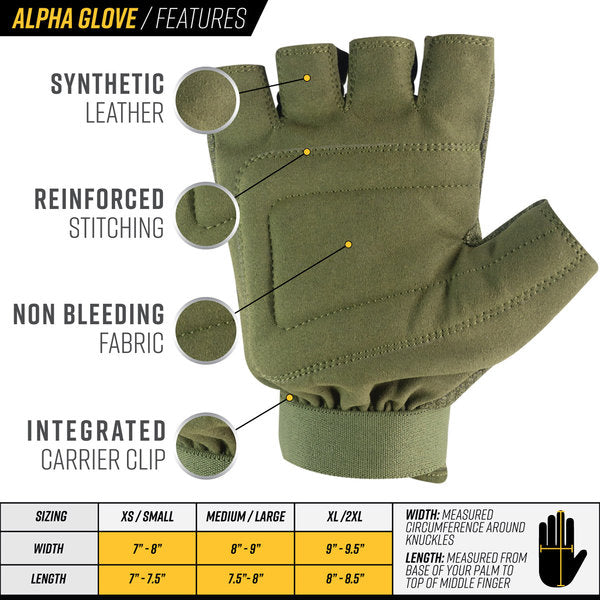 Valken Alpha Half Finger Gloves