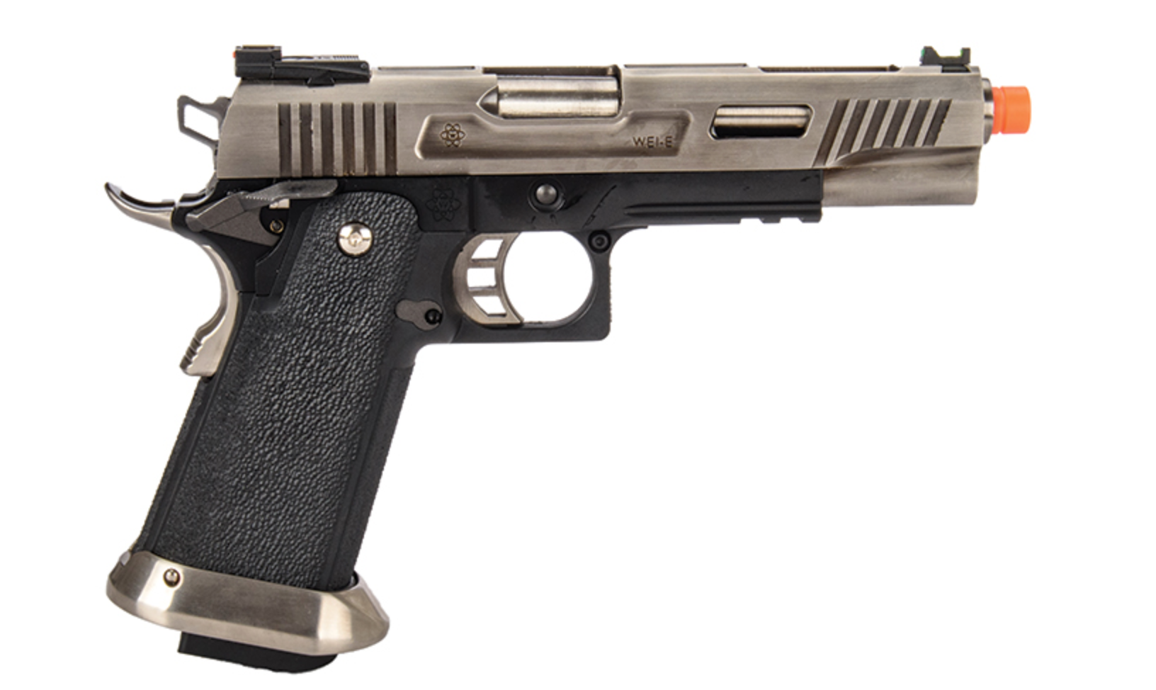 WE Tech Hi-Capa 5.1 T-Rex Full Auto GBB Competition Pistol (Silver)