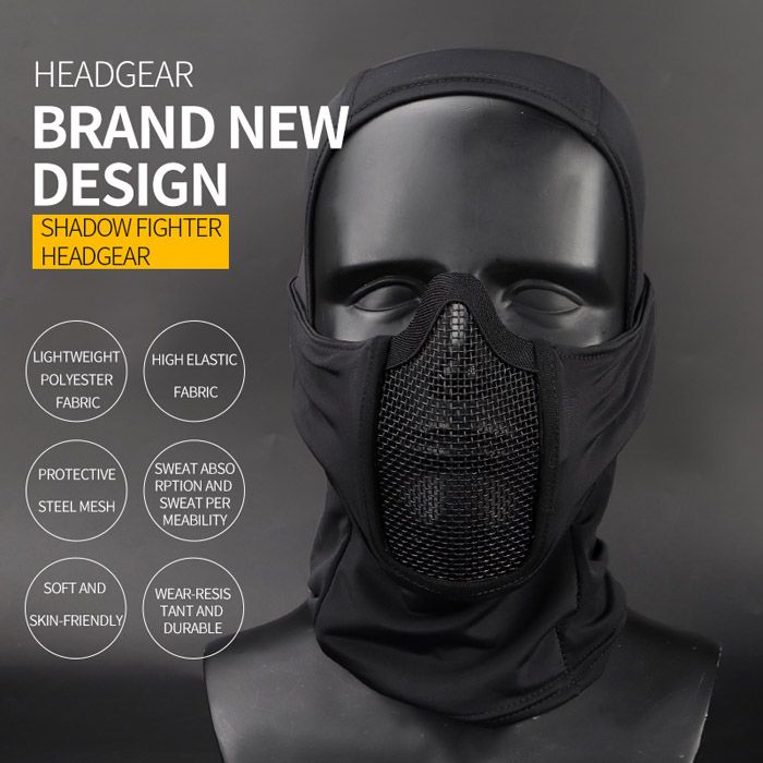 WoSport Shadow Fighter Balaclava with Steel Mesh Face Mask