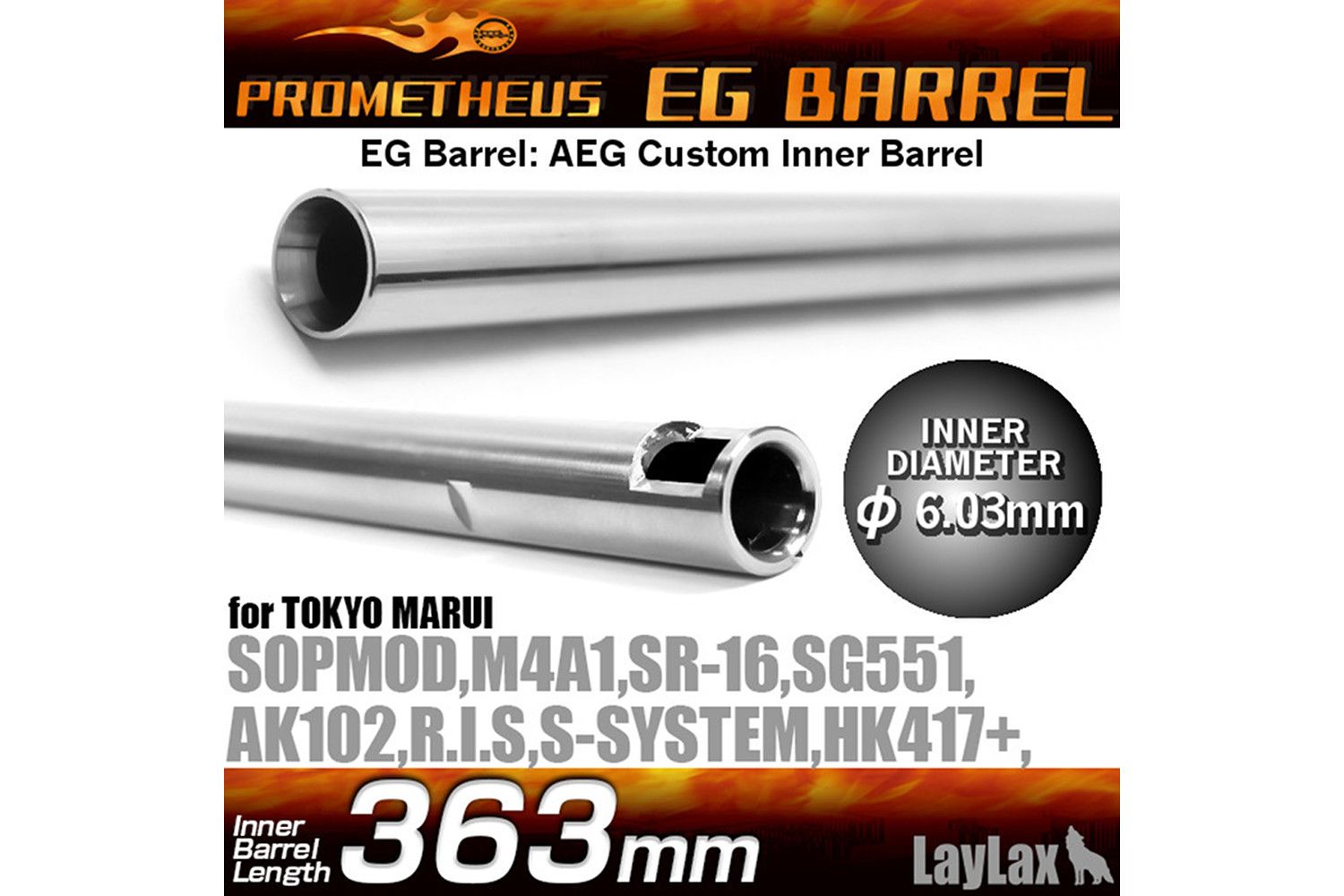 LayLax Prometheus 6.03 Tight Bore Inner Barrel